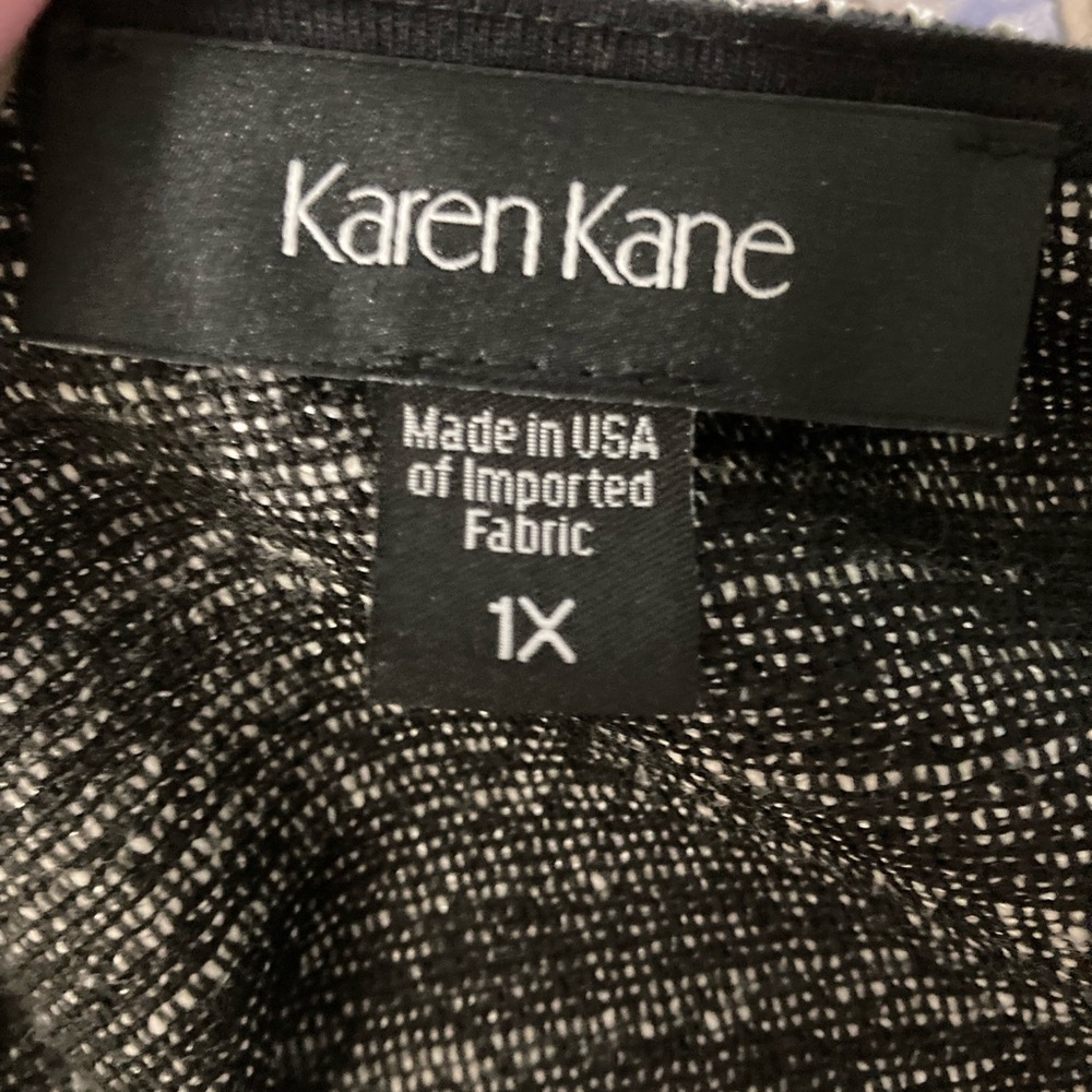 NWT Karen Kane Black and White Knit Cardigan - Picture 2 of 13